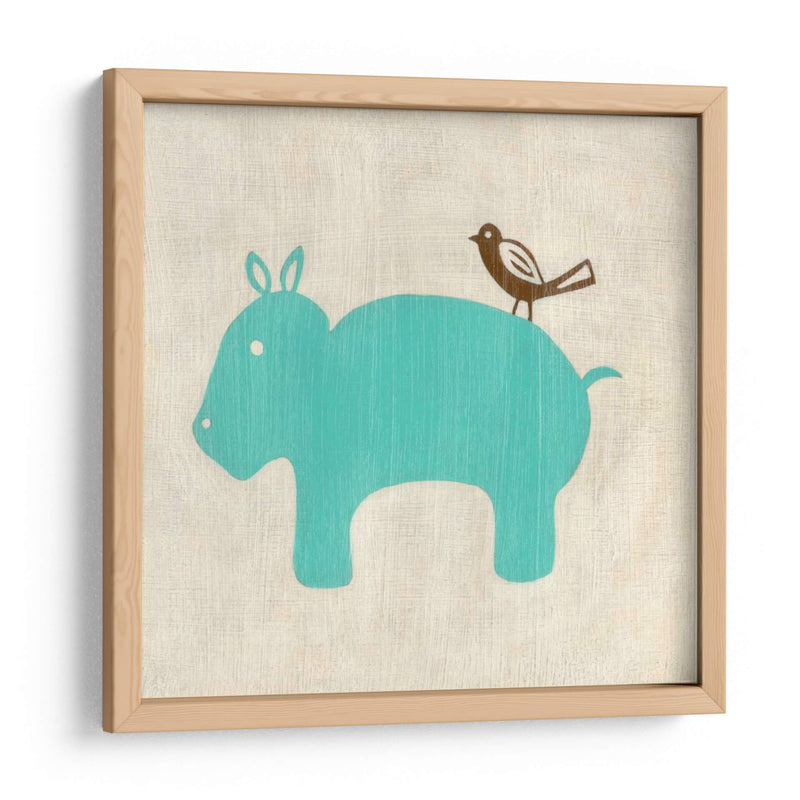 Los Mejores Amigos - Hippo - Chariklia Zarris | Cuadro decorativo de Canvas Lab