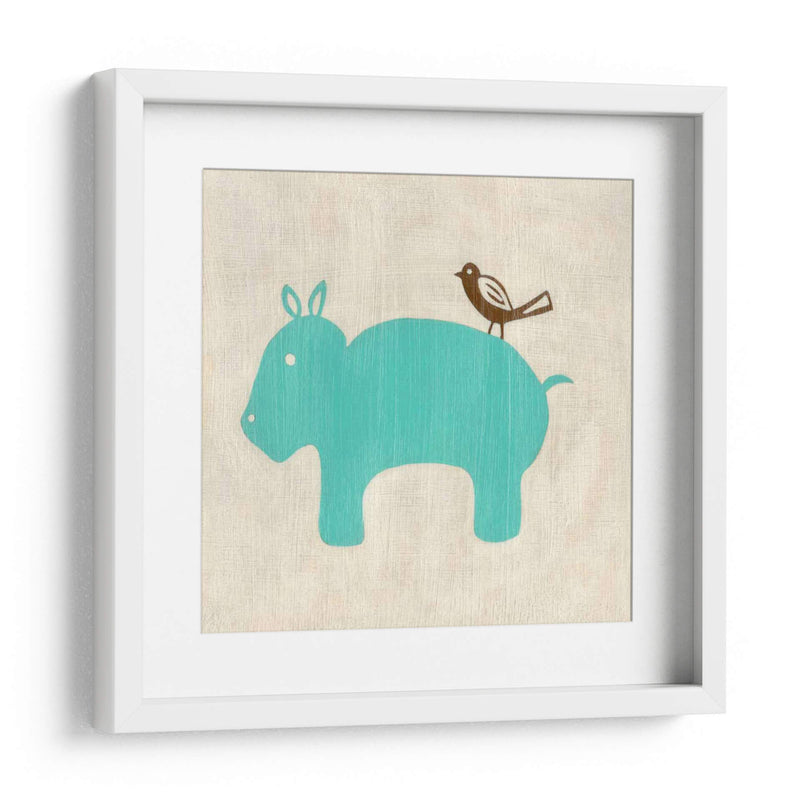 Los Mejores Amigos - Hippo - Chariklia Zarris | Cuadro decorativo de Canvas Lab