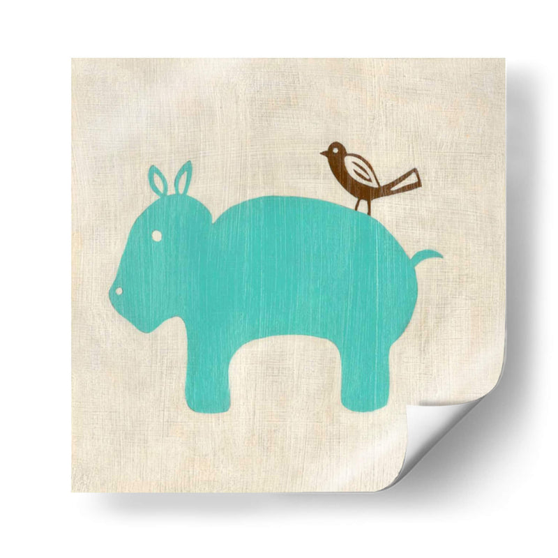 Los Mejores Amigos - Hippo - Chariklia Zarris | Cuadro decorativo de Canvas Lab