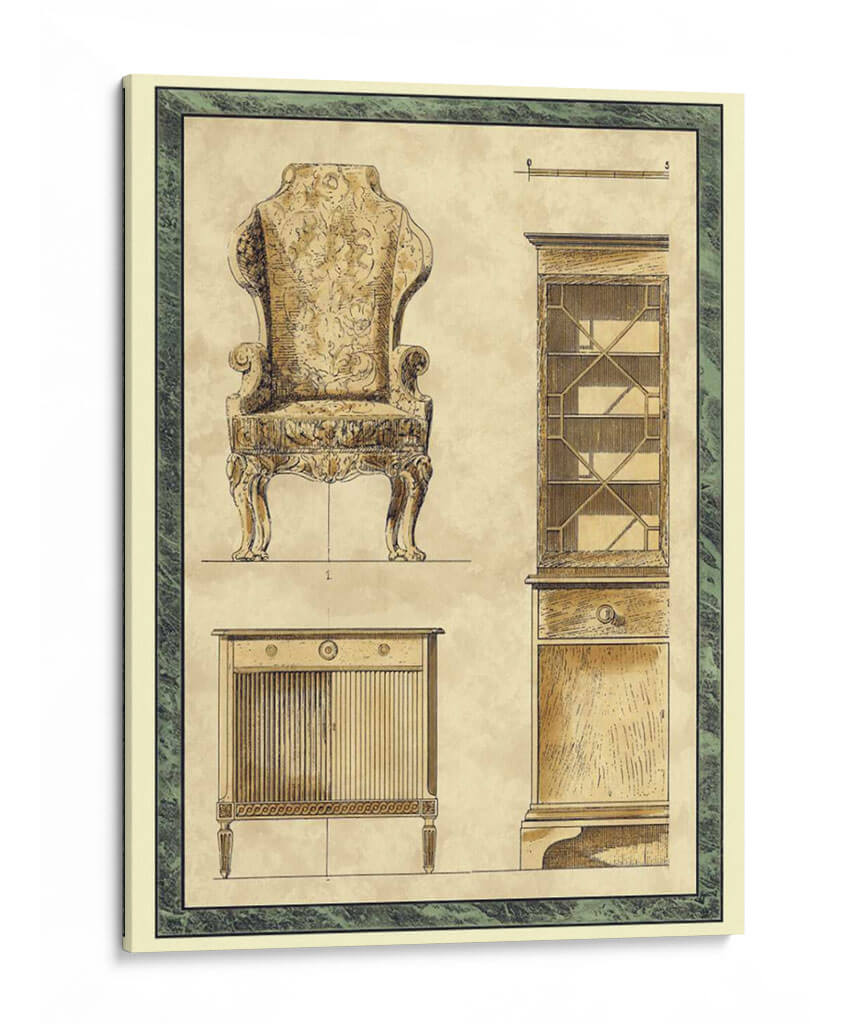 Muebles De Chippendale Ii - Vision Studio | Cuadro decorativo de Canvas Lab