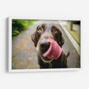Perrito saboreando | Cuadro decorativo de Canvas Lab