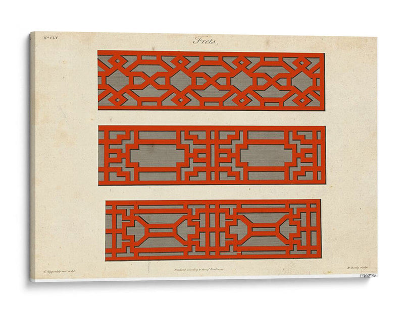 Fretwork Gráfico I - Vision Studio | Cuadro decorativo de Canvas Lab