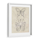 Bosquejo De Mariposa Vintage Ii - June Erica Vess | Cuadro decorativo de Canvas Lab