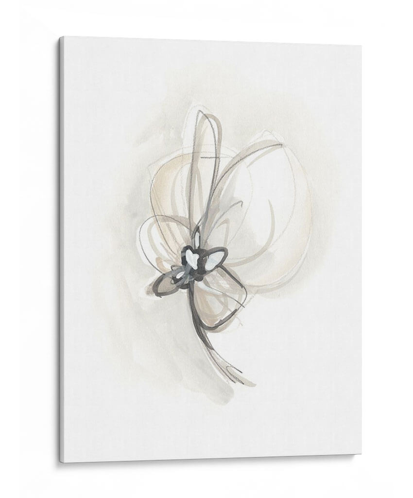 Gesto Floral Neutro Ii - June Erica Vess | Cuadro decorativo de Canvas Lab