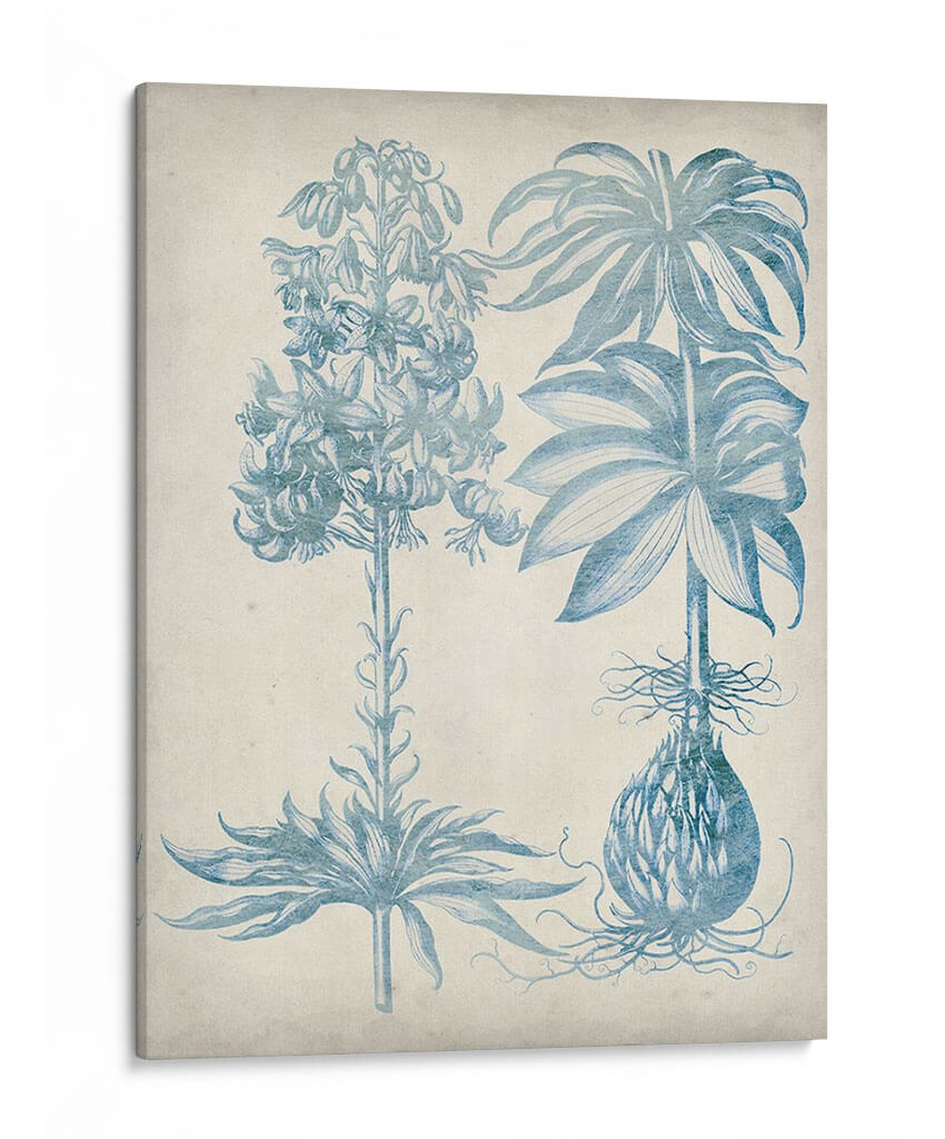 Fresco Azul Floral I - Vision Studio | Cuadro decorativo de Canvas Lab
