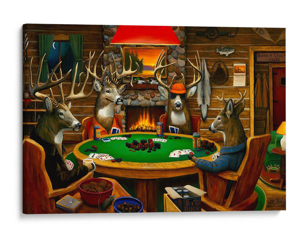 Campamento De Ciervos - Leo Stans | Cuadro decorativo de Canvas Lab
