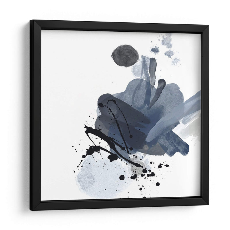 Splash Azul Y Negro I - Irena Orlov | Cuadro decorativo de Canvas Lab