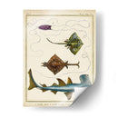 Rayos Antiguos Y Peces I - Chevillet | Cuadro decorativo de Canvas Lab