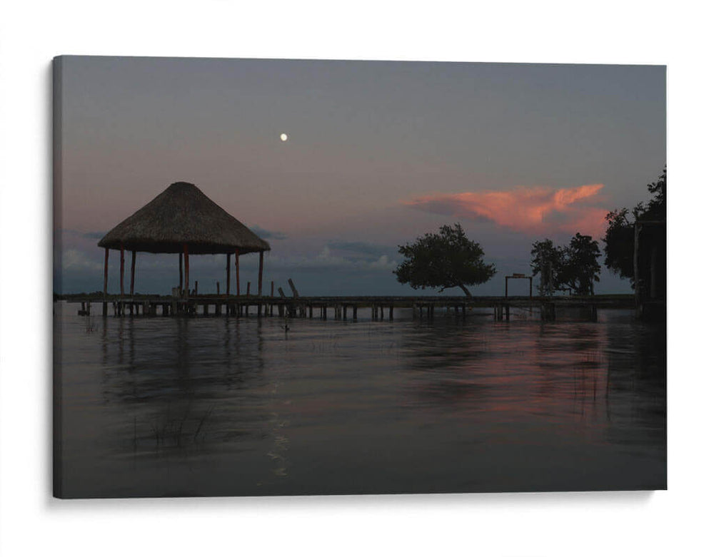 Atardecer en Bacalar - Luis Rodrigo Magaña Andrade | Cuadro decorativo de Canvas Lab