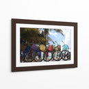 Bicicletas en la playa de Mahahual - Luis Rodrigo Magaña Andrade | Cuadro decorativo de Canvas Lab
