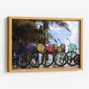 Bicicletas en la playa de Mahahual - Luis Rodrigo Magaña Andrade | Cuadro decorativo de Canvas Lab