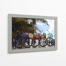 Bicicletas en la playa de Mahahual - Luis Rodrigo Magaña Andrade | Cuadro decorativo de Canvas Lab