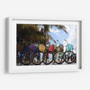 Bicicletas en la playa de Mahahual - Luis Rodrigo Magaña Andrade | Cuadro decorativo de Canvas Lab