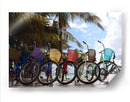 Bicicletas en la playa de Mahahual - Luis Rodrigo Magaña Andrade | Cuadro decorativo de Canvas Lab