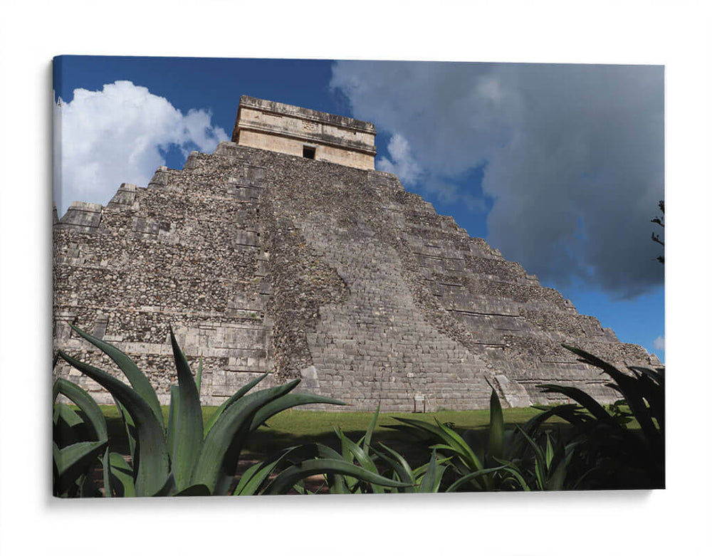 La pirámide del castillo en Chichén Itzá - Luis Rodrigo Magaña Andrade | Cuadro decorativo de Canvas Lab