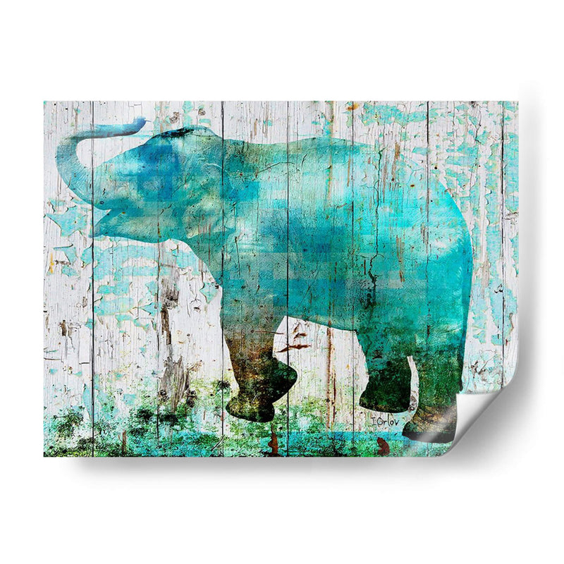 Elefante Azul - Irena Orlov | Cuadro decorativo de Canvas Lab