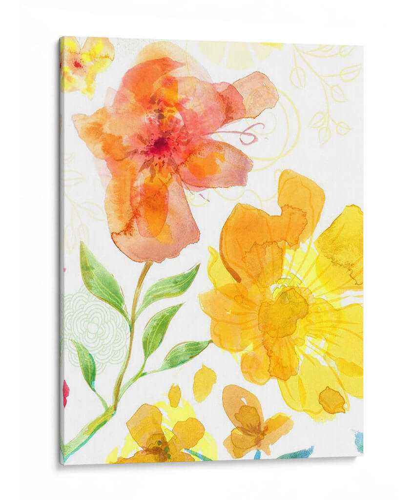 Flores En El Sol I - Delores Naskrent | Cuadro decorativo de Canvas Lab