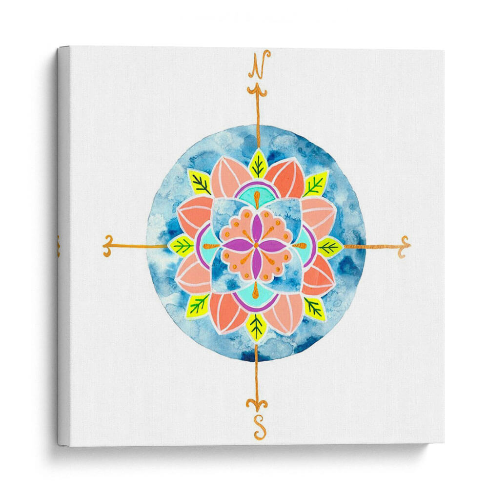 Mandala Azul I - Rebekah Ewer | Cuadro decorativo de Canvas Lab