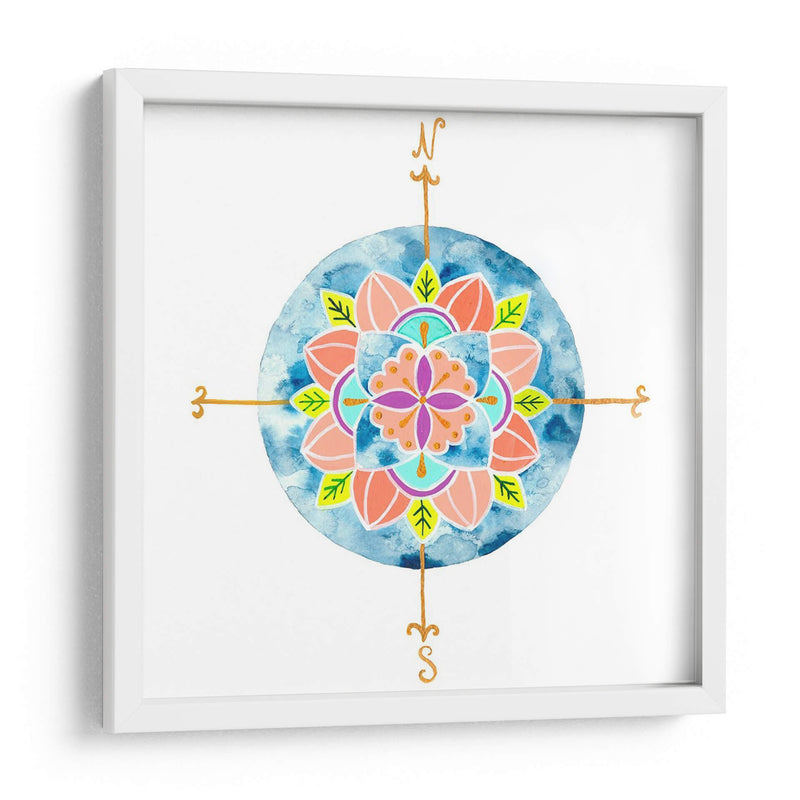 Mandala Azul I - Rebekah Ewer | Cuadro decorativo de Canvas Lab