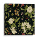 Jardín Floral En Negro I | Cuadro decorativo de Canvas Lab
