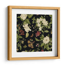 Jardín Floral En Negro Ii | Cuadro decorativo de Canvas Lab