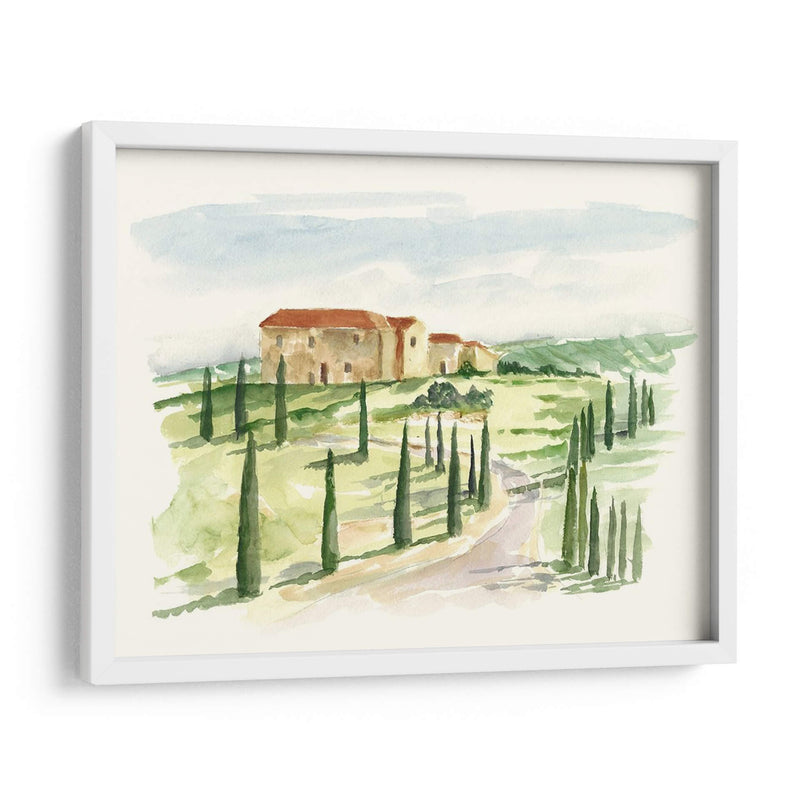 Acuarela Villa Toscana I - Ethan Harper | Cuadro decorativo de Canvas Lab