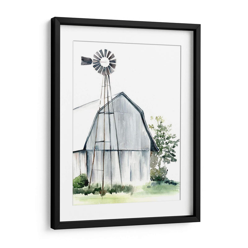 Barn Acuarela I - Jennifer Paxton Parker | Cuadro decorativo de Canvas Lab