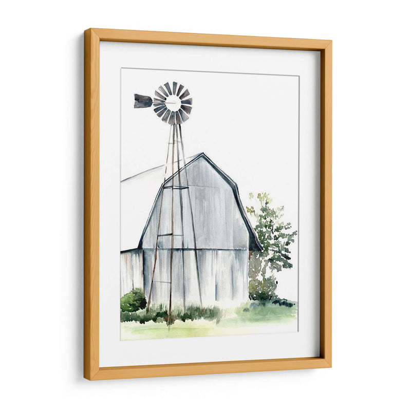 Barn Acuarela I - Jennifer Paxton Parker | Cuadro decorativo de Canvas Lab