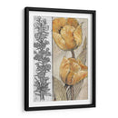 Tulipanes Ocres Y Grises Iv - Tim OToole | Cuadro decorativo de Canvas Lab