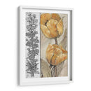 Tulipanes Ocres Y Grises Iv - Tim OToole | Cuadro decorativo de Canvas Lab