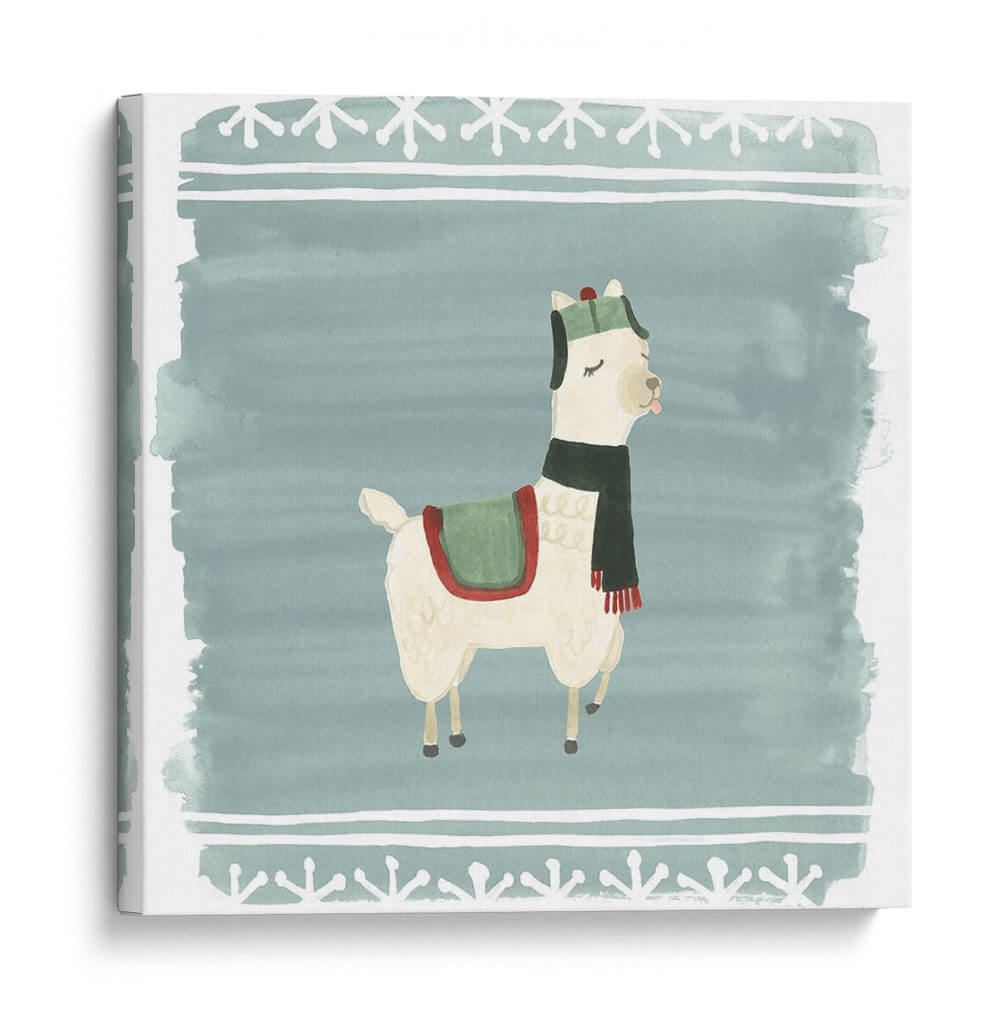 Invierno Maravilla Llama I - June Erica Vess | Cuadro decorativo de Canvas Lab