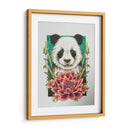Panda y flor de loto | Cuadro decorativo de Canvas Lab
