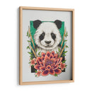 Panda y flor de loto | Cuadro decorativo de Canvas Lab