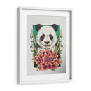 Panda y flor de loto | Cuadro decorativo de Canvas Lab