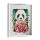 Panda y flor de loto | Cuadro decorativo de Canvas Lab