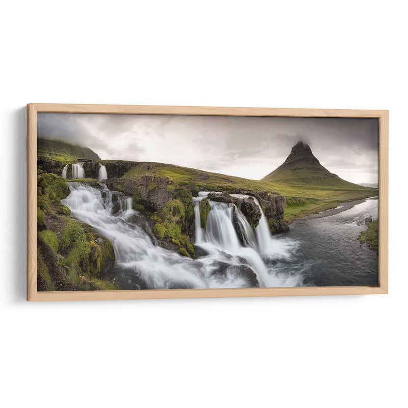 Kirkjufellfoss Panorama - Danny Head | Cuadro decorativo de Canvas Lab