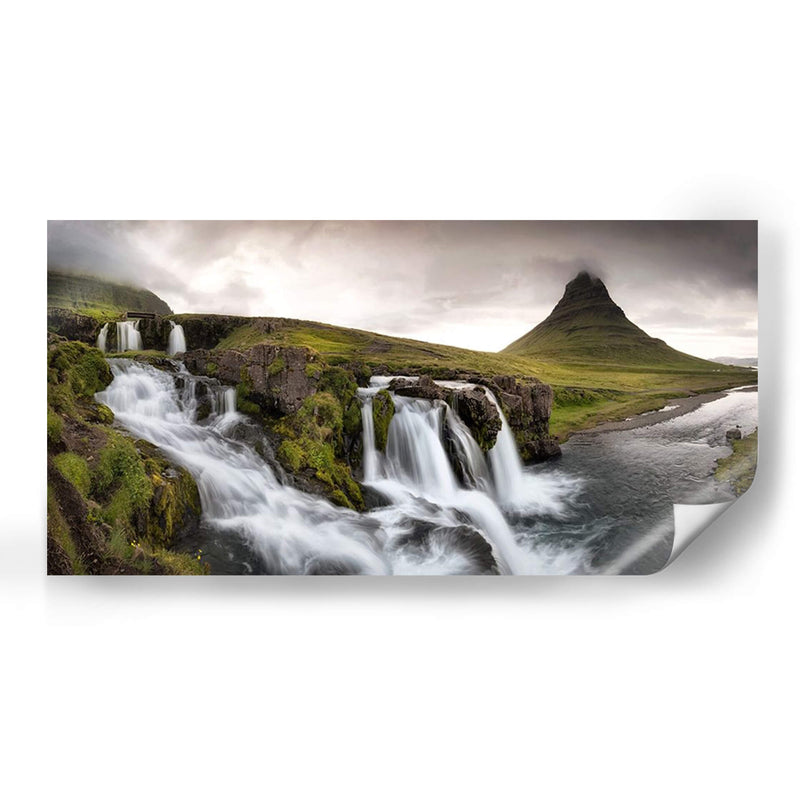 Kirkjufellfoss Panorama - Danny Head | Cuadro decorativo de Canvas Lab