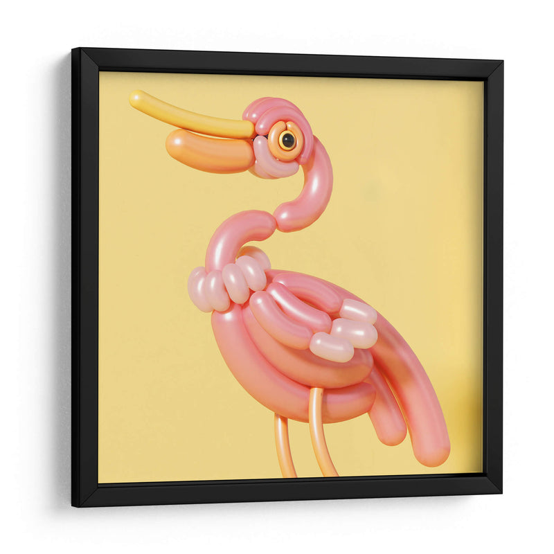 Pájaro rosa de globo | Cuadro decorativo de Canvas Lab