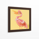 Pájaro rosa de globo | Cuadro decorativo de Canvas Lab