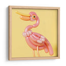 Pájaro rosa de globo | Cuadro decorativo de Canvas Lab