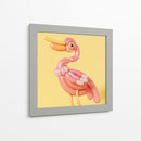 Pájaro rosa de globo | Cuadro decorativo de Canvas Lab