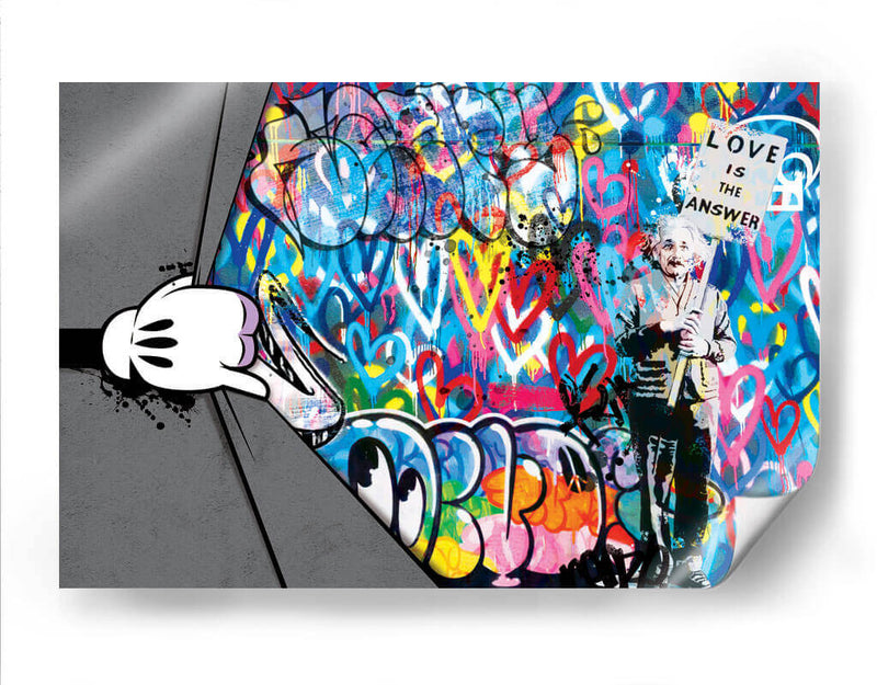 Cartoon Hand - David Aste | Cuadro decorativo de Canvas Lab