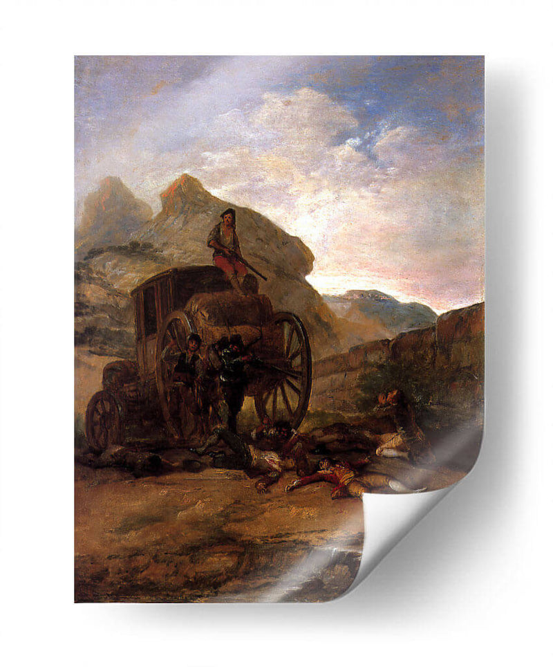 Asalto de ladrones - Francisco de Goya | Cuadro decorativo de Canvas Lab