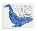 Ballena Amor Ii - Catherine McGuire | Cuadro decorativo de Canvas Lab
