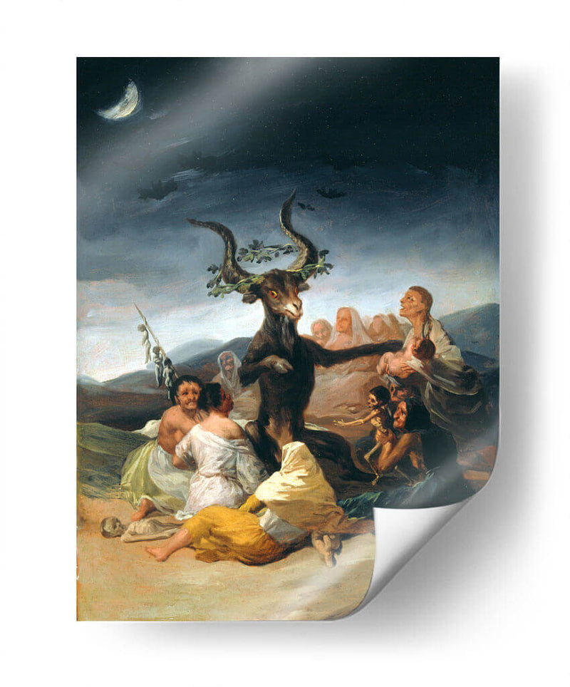 El aquelarre - Francisco de Goya | Cuadro decorativo de Canvas Lab