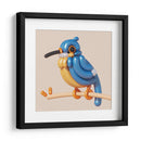 Pájaro azul de globo | Cuadro decorativo de Canvas Lab