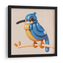 Pájaro azul de globo | Cuadro decorativo de Canvas Lab