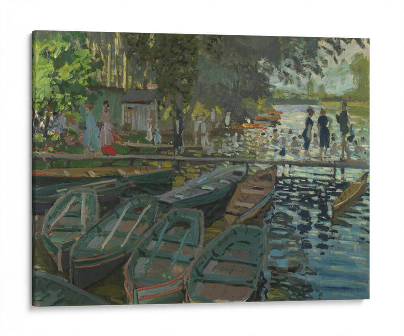 Baños de La Grenouillère - Claude Monet | Cuadro decorativo de Canvas Lab