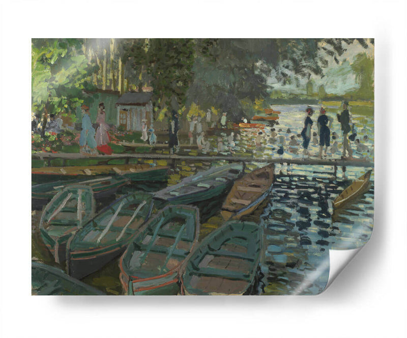 Baños de La Grenouillère - Claude Monet | Cuadro decorativo de Canvas Lab