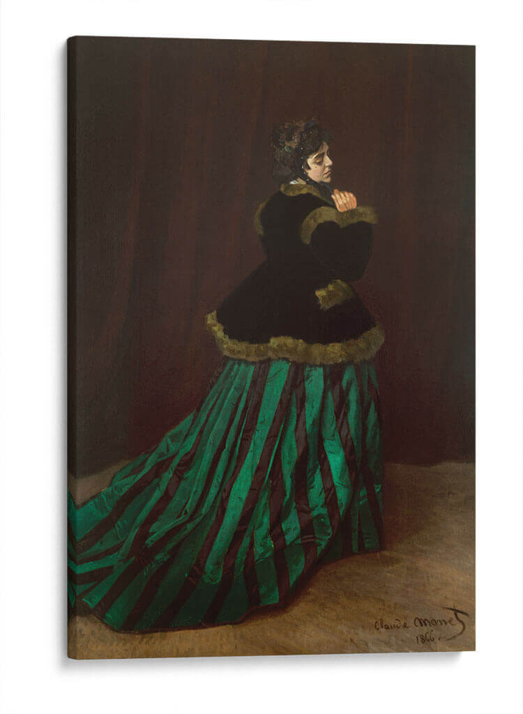 Camille con traje verde - Claude Monet | Cuadro decorativo de Canvas Lab